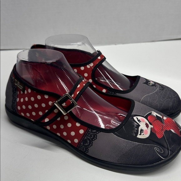 Hot Chocolate Chocolaticas Mary Jane Shoes Petunia Cat Goth Pinup Black 41 US 11 - Picture 5 of 9